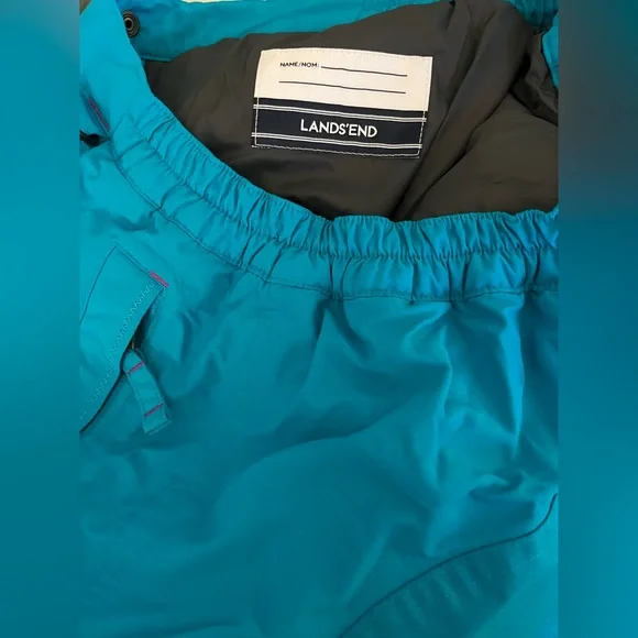 Lands End Turquoise Snow Pants - Picture 4 of 5